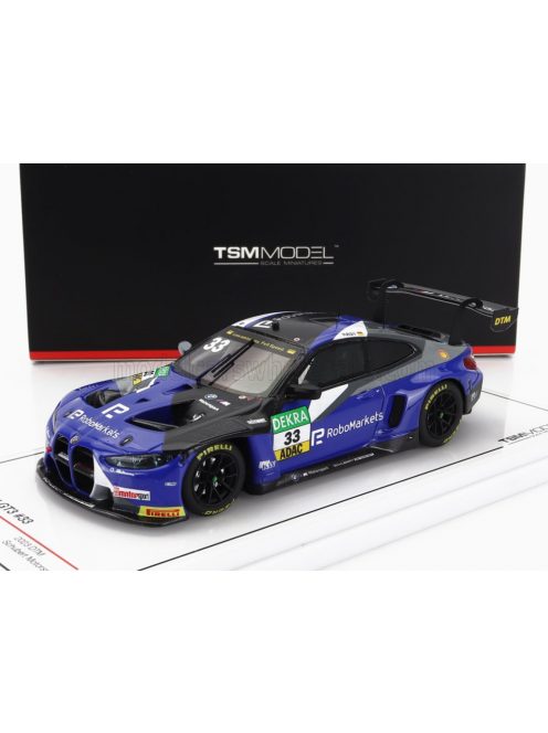 TrueScale - BMW 4-SERIES M4 GT3 TEAM SCHUBERT MOTORSPORT N 33 SEASON DTM 2023 RENE RAST BLUE BLACK