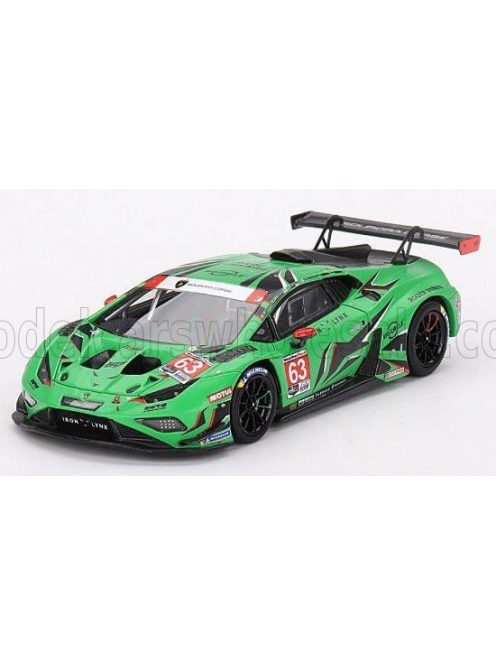 TrueScale - LAMBORGHINI HURACAN GT3 EVO2 TEAM IRON LYNX N 63 IMSA 24h DAYTONA 2023 M.BORTOLOTTI - A.CALDARELLI - R.GROSJEAN - J.PEPPER GREEN