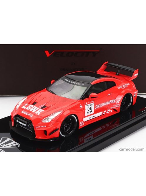 Truescale - Nissan Gt-Rr (R35) N 35 Lbwk Liberty Walk 2016 Red Black