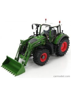   Universal Hobbies - Fendt 722 Vario Tractor With 5 X 90 Cargoprofi Front Loader 2016 Green White Red