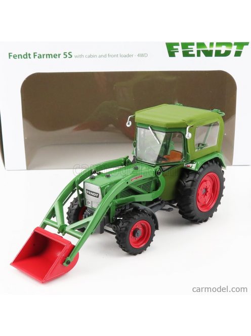 Universal Hobbies - Fendt Farmer 5S 4Wd Tractor With Front Loader 1975 Green Red