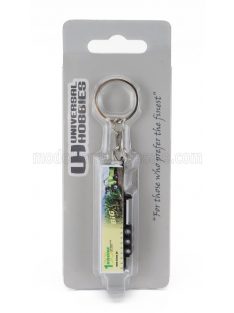   Universal Hobbies - TRAILER PORTACHIAVI - KEYRING RIMORCHIO TELONATO KRONE BIG-X FOR TRUCK - CM. 5.8 YELLOW GREEN