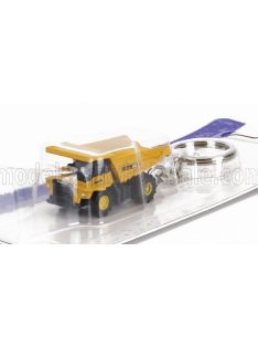   Universal Hobbies - KOMATSU PORTACHIAVI - KEYRING HD605 CASSONE RIBALTABILE CAVA MINERARIA - MINING TRUCK YELLOW BLACK