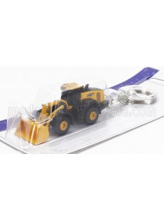   Universal Hobbies - KOMATSU PORTACHIAVI - KEYRING WA475-10 RUSPA GOMMATA SCRAPER TRACTOR 2010 YELLOW BLACK