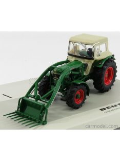   Universal Hobbies - Deutz D6005 4Wd Tractor Closed With Front Loader 1965 Green Beige