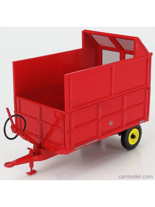 Universal Hobbies - Massey Ferguson Mf21 3.5 Ton Hydraulic Tipping Trailer Red