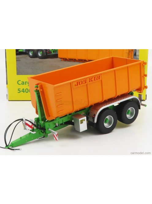 Universal Hobbies - Joskin Silo-Cargo Lift 5400 D18 Trailer For Tractor 2004 Orange Green