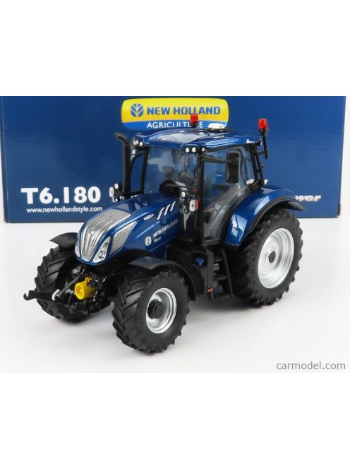 Universal Hobbies - New Holland T6.180 Tractor 2018 Blue Black