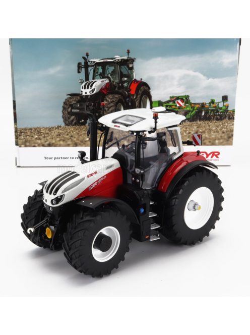 Universal Hobbies - STEYR 6280 ABSOLUT CVT TRACTOR 2022 RED WHITE