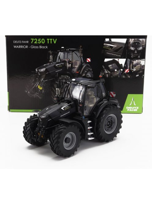 Universal Hobbies - DEUTZ-FAHR 7250 TTV TRACTOR WARRIOR 2018 GLOSS BLACK