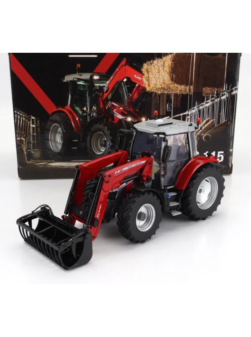 Universal Hobbies - MASSEY FERGUSON MF5S.115 TRACTOR WITH FRONT LOADER 2022 RED GREY