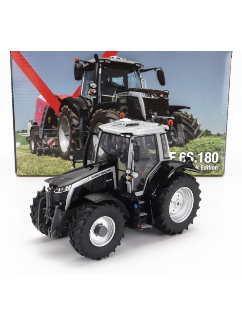 Universal Hobbies - MASSEY FERGUSON MF6S.180 TRACTOR BLACK EDITION 2022 SILVER BLACK