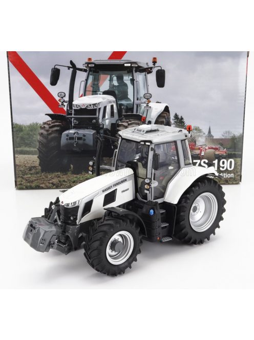 Universal Hobbies - MASSEY FERGUSON MF7S.190 TRACTOR WHITE EDITION 2022 WHITE GREY