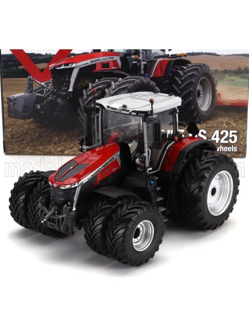 Universal Hobbies - MASSEY FERGUSON MF9S.425 TRACTORDUAL WHEELS 2022 RED BLACK