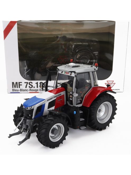 Universal Hobbies - MASSEY FERGUSON MF7S.180 TRACTOR 2022 RED WHITE BLUE