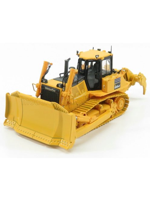 Universal Hobbies - KOMATSU D155AX BULLDOZER RUSPA CINGOLATA - SCRAPER TRACTOR YELLOW BLACK