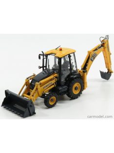   Universal Hobbies - Komatsu Wb93R-8 Ruspa Escavatore Gommata Tractor - Scraper - Excavator Yellow