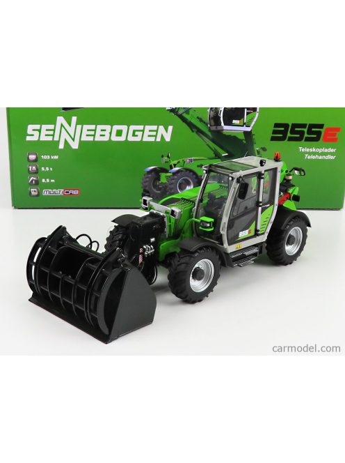 Universal Hobbies - Sennebogen 355E Telescopic Tractor - Elevatore Light Green