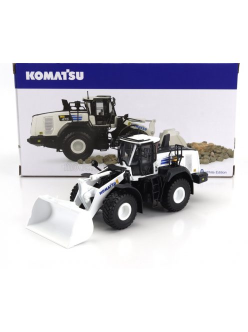 Universal Hobbies - KOMATSU WA475-10 RUSPA GOMMATA TRACTOR SCRAPER 2010 WHITE BLACK