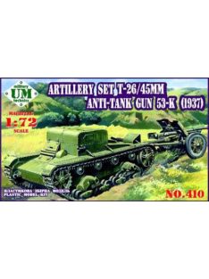   Unimodels - Artillery set T-26T 45mm Antitank gun 53-K (1937)