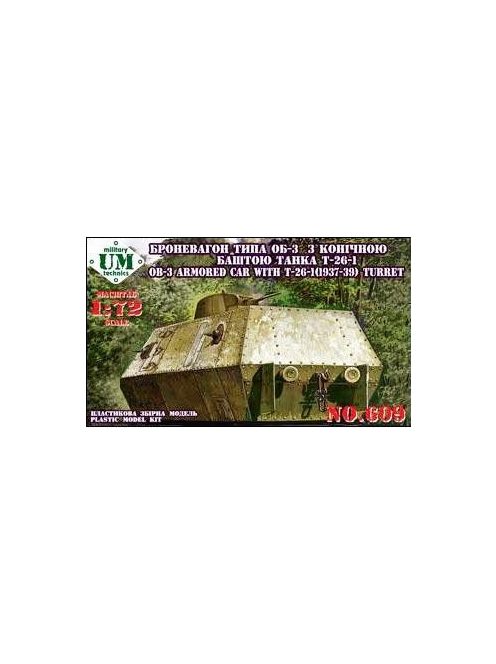 Unimodels - OB-3 Armored carriage with T-26-1 turret