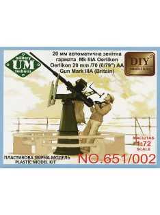 Unimodels - Oerlikon 20mm/70 (0,79")AA gun mark IIIA