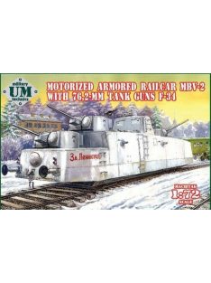   Unimodell - MBV-2 motorized armored railcar w.76,2mm Tank guns F-34