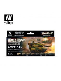   Vallejo - Model Color - WWII American Armour & Infantry Paint set