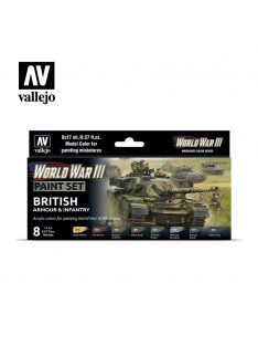   Vallejo - Model Color - WWII British Armour & Infantry Paint set