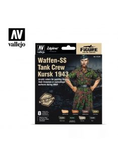   Vallejo - Waffen-SS Tank Crew, Kursk 1943 Paint Set by Jaume Ortiz + Alpine Miniature 