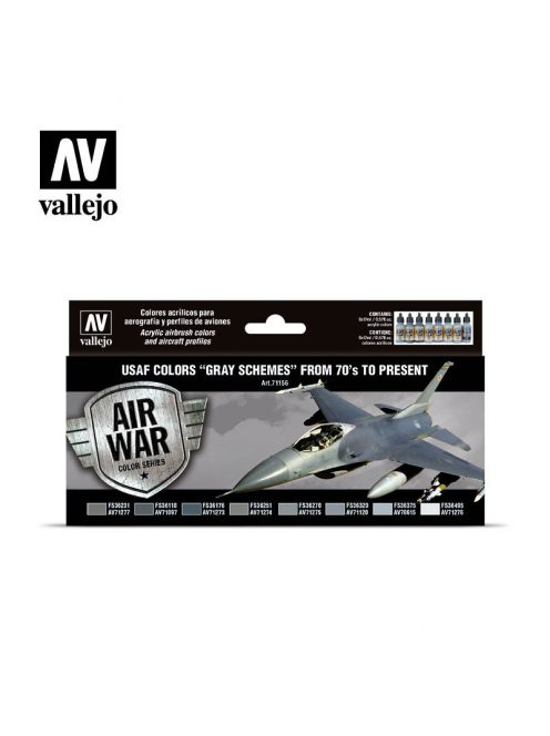 Vallejo - Model Air - USAF Colors Grey Schemes Paint set