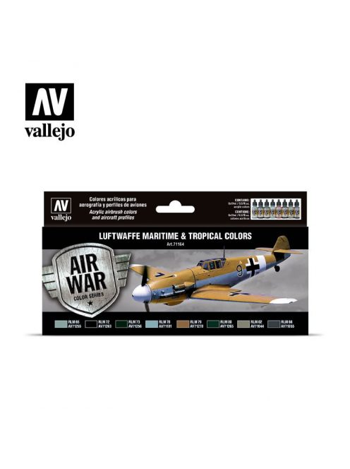 Vallejo - Model Air - Luftwaffe Maritime And Tropical Colors Paint set