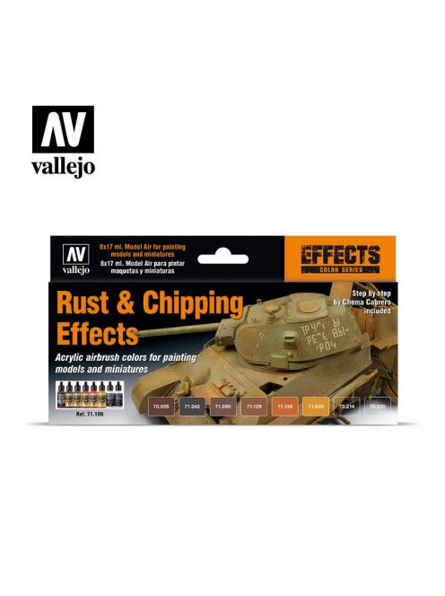 Vallejo - Model Air - Rust & Chipping Effects Paint set