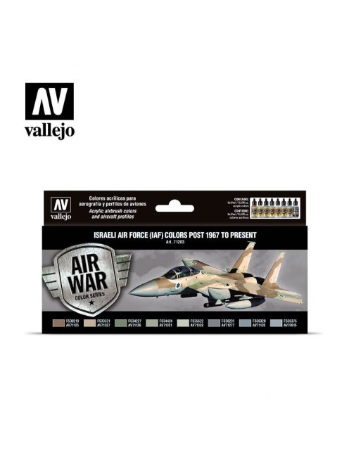 Vallejo - Model Air - Israeli Air Force (IAF) Colors Post 1967 To Present Paint set