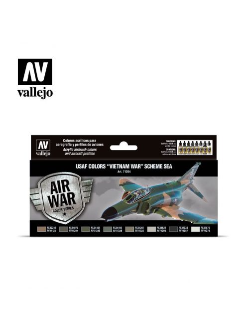 Vallejo - Model Air - USAF Colors Vietnam War Scheme Sea Paint set