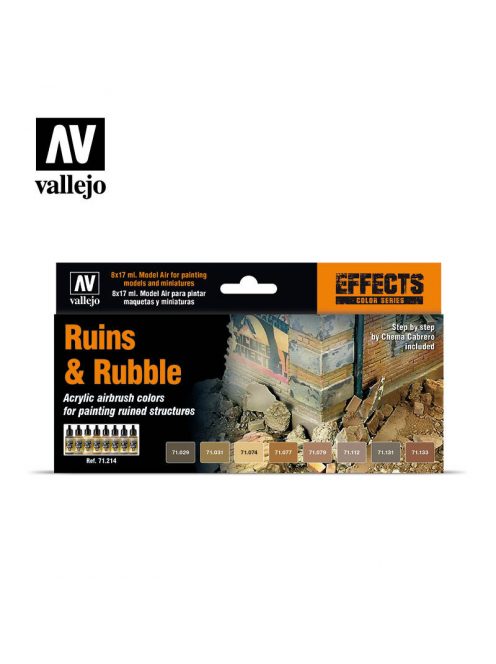 Vallejo - Model Air - Ruins & Rubble Paint set