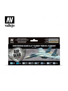   Vallejo - Model Air - Soviet / Russian colors Su-27 "Flanker" from 80's to present Paint set