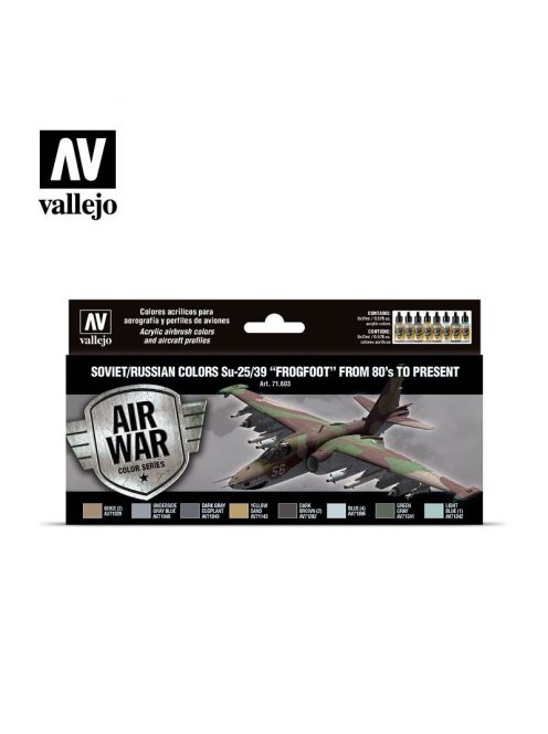 Vallejo - Model Air - Soviet / Russian colors Su-25/39 "Frogfoot" from 80's to present Paint set