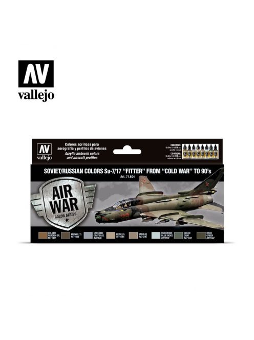 Vallejo - Model Air - Soviet / Russian colors Su-7/17 "Fitter" from "Cold War" to 80's Paint set