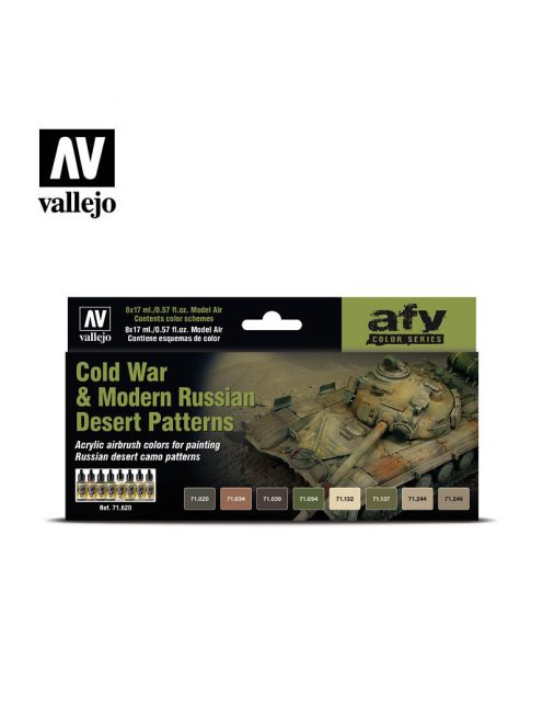 Vallejo - Model Air - Cold War & Modern Russian Desert Patterns Paint set