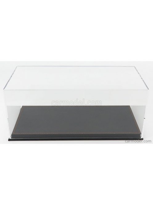 Vetrina Display Box - Vetrina Display Box Base In Pelle Nera - Leather Base Black - Lungh.Lenght Cm 31.7 X Largh.Width Cm 15.9 X Alt.Height Cm 12.9 (Altezza Interna Interior Height Cm 11.3) Plastic Display