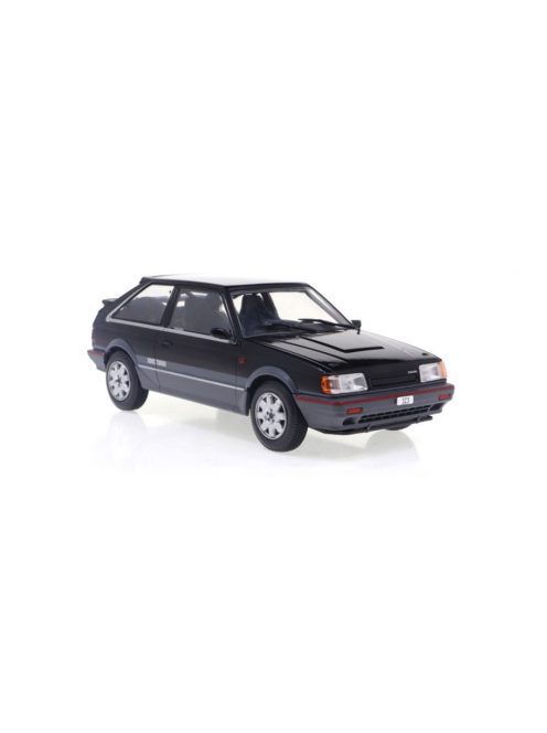 WHITEBOX - 1:24 Mazda 323 4WD Turbo, black/metallic dark grey, 1989 - WHITE BOX