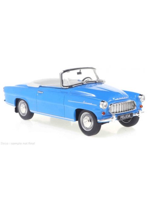 WHITEBOX - 1:24 Skoda Felicia Cabriolet Light Blue 1970 - WHITE BOX