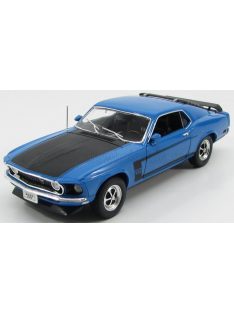 Welly - FORD USA MUSTANG BOSS 302 1969 BLUE MATT BLACK