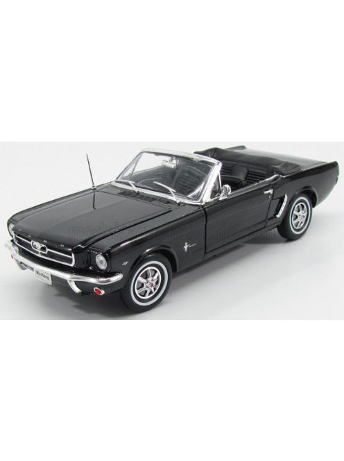 Welly - FORD USA MUSTANG CABRIOLET 1964 BLACK