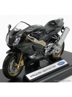 Welly - Aprilia Rsv 1000R Factory 2010 Black Silver