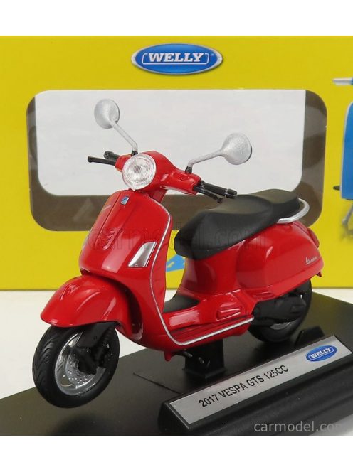 Welly - Piaggio Vespa Gts 125 2017 Red