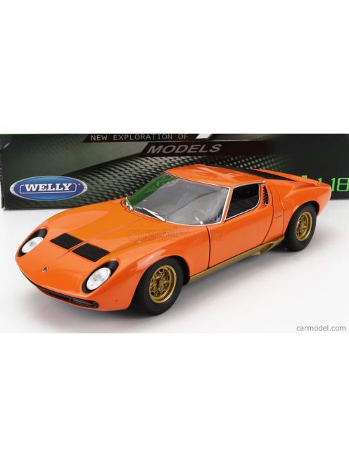 Welly - Lamborghini Miura Sv 1971 Orange Gold