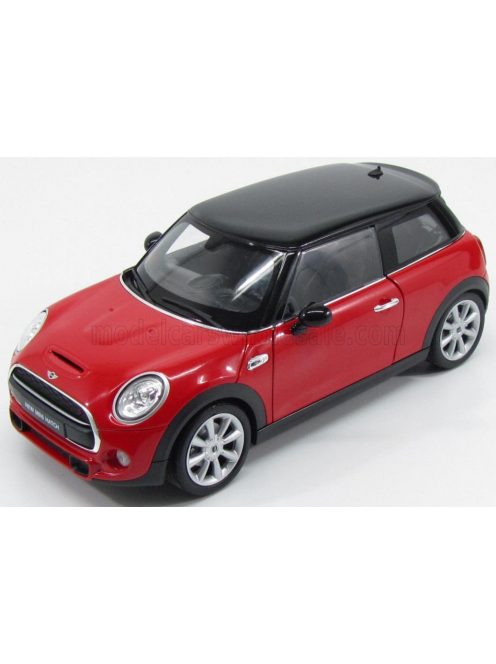 Welly - MINI COOPER HATCH 2-DOOR 2015 RED BLACK