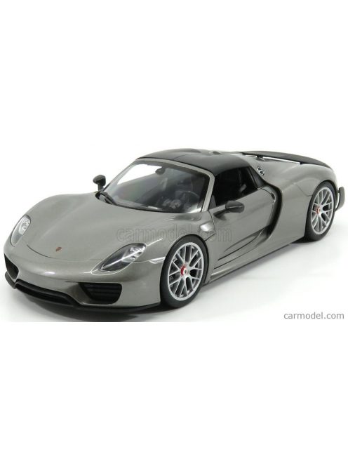 Welly - Porsche 918 Spider Hard-Top Closed 2015 - Carbon Roof Grey Met